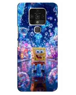 Чехол для TECNO Camon 16 с картинкой «Неоновый океан»
