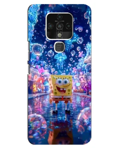 Чехол для TECNO Camon 16 с картинкой «Неоновый океан»