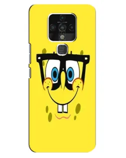 Чехол для TECNO Camon 16 с картинкой «Минималистичный Спанч Боб» Чехол для TECNO Camon 16 с картинкой «Минималистичный Спанч Боб»