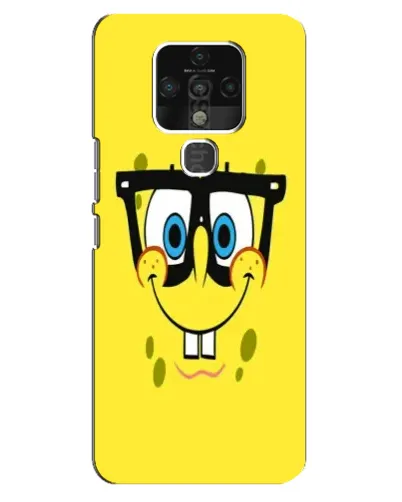 Чехол для TECNO Camon 16 с картинкой «Минималистичный Спанч Боб» Чехол для TECNO Camon 16 с картинкой «Минималистичный Спанч Боб»