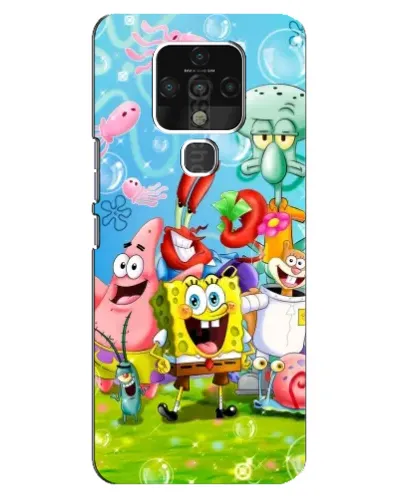 Чехол для TECNO Camon 16 с картинкой «Губка Боб и друзья» Чехол для TECNO Camon 16 с картинкой «Губка Боб и друзья»