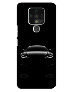 Чохол для TECNO Camon 16 з картинкою «Силует Tesla Night»