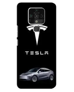 Чохол для TECNO Camon 16 з картинкою «Tesla Model Y»