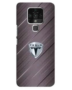 Чохол для TECNO Camon 16 з картинкою «Металева текстура Tesla»