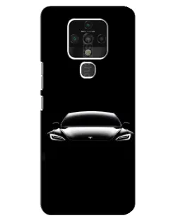 Чохол для TECNO Camon 16 з картинкою «Фари Tesla Night»