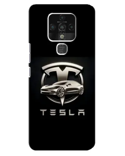 Чохол для TECNO Camon 16 з картинкою «Tesla — срібне авто» Чохол для TECNO Camon 16 з картинкою «Tesla — срібне авто»