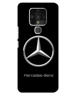 Чохол для TECNO Camon 16 з картинкою «Mercedes Silver Logo»