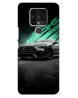 Чохол для TECNO Camon 16 з картинкою «Темний Mercedes AMG»