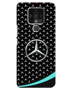 Чохол для TECNO Camon 16 з картинкою «Mercedes — бірюзовий акцент»