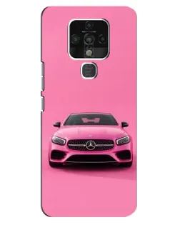 Чехол для TECNO Camon 16 с картинкой «Розовый Mercedes AMG»