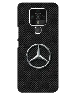 Чехол для TECNO Camon 16 с картинкой «Карбоновый Mercedes стиль»