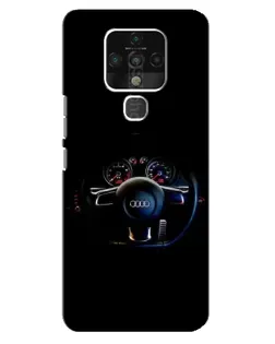 Чохол для TECNO Camon 16 з картинкою «Салон Audi — кермо»