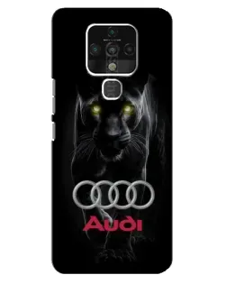 Чохол для TECNO Camon 16 з картинкою «Пантера та Audi»