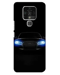 Чохол для TECNO Camon 16 з картинкою «Audi в неоні»
