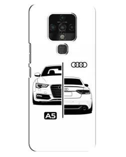 Чохол для TECNO Camon 16 з картинкою «Audi — контрастний дизайн»