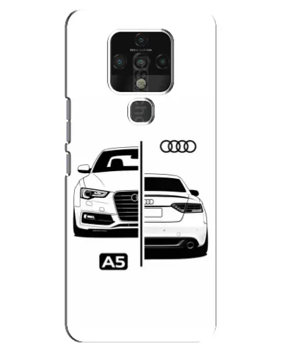 Чохол для TECNO Camon 16 з картинкою «Audi — контрастний дизайн» Чохол для TECNO Camon 16 з картинкою «Audi — контрастний дизайн»
