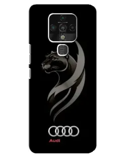 Чохол для TECNO Camon 16 з картинкою «Графіка — пантера та Audi»