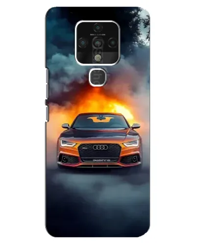 Чохол для TECNO Camon 16 з картинкою «Audi у вогняному диму» Чохол для TECNO Camon 16 з картинкою «Audi у вогняному диму»
