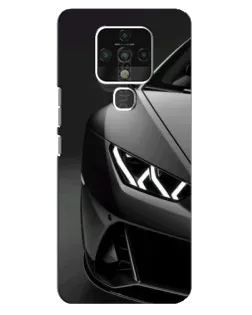 Чохол для TECNO Camon 16 з картинкою «Lamborghini фари деталізація»