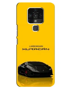 Чохол для TECNO Camon 16 з картинкою «Lamborghini Huracan чорний»