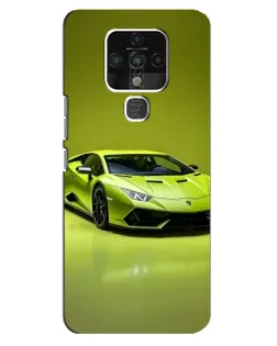 Чохол для TECNO Camon 16 з картинкою «Салатовий Lamborghini Huracan»
