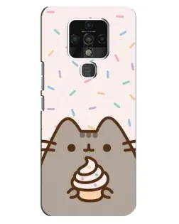 Чохол для TECNO Camon 16 з картинкою «Пушин з кексом»