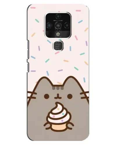 Чохол для TECNO Camon 16 з картинкою «Пушин з кексом» Чохол для TECNO Camon 16 з картинкою «Пушин з кексом»