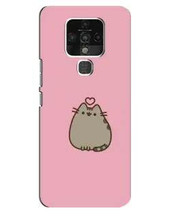 Чохол для TECNO Camon 16 з картинкою «Pusheen серце»