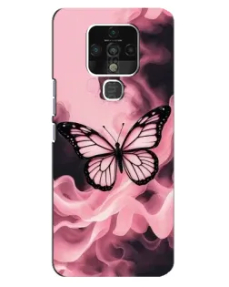 Чохол для TECNO Camon 16 з картинкою «Метелик у диму» Чохол для TECNO Camon 16 з картинкою «Метелик у диму»