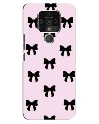 Чохол для TECNO Camon 16 з картинкою «Чорні банти Coquette» Чохол для TECNO Camon 16 з картинкою «Чорні банти Coquette»
