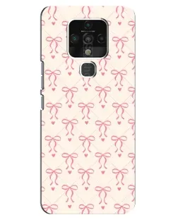 Чохол для TECNO Camon 16 з картинкою «Рожеві бантики Coquette»