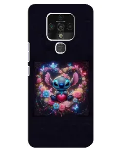 Чохол для TECNO Camon 16 з картинкою «Stitch у квітах» Чохол для TECNO Camon 16 з картинкою «Stitch у квітах»