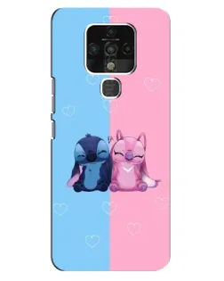 Чохол для TECNO Camon 16 з картинкою «Stitch та Angel Love» Чохол для TECNO Camon 16 з картинкою «Stitch та Angel Love»