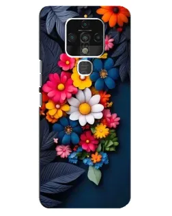 Чохол для TECNO Camon 16 з картинкою «Квіткова феєрія»