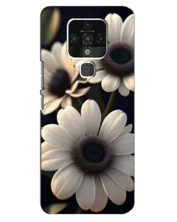 Чохол для TECNO Camon 16 з картинкою «Білі маргаритки макро»