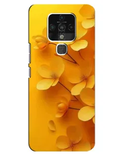 Чохол для TECNO Camon 16 з картинкою «Золоті пелюстки»