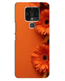 Чохол для TECNO Camon 16 з картинкою «Помаранчеві гербери»
