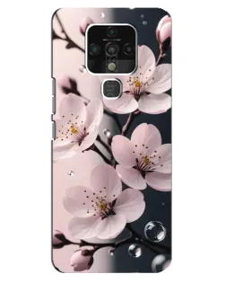 Чохол для TECNO Camon 16 з картинкою «Ніжня сакура та краплі»