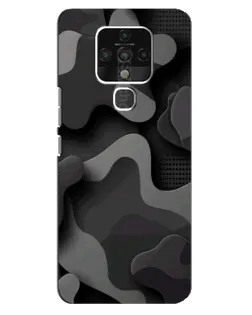 Чохол для TECNO Camon 16 з картинкою «Темний абстрактний камуфляж» Чохол для TECNO Camon 16 з картинкою «Темний абстрактний камуфляж»