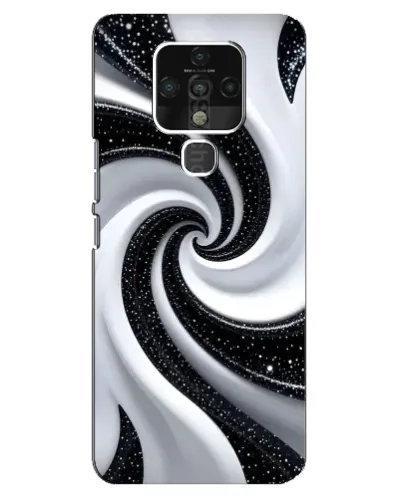 Чохол для TECNO Camon 16 з картинкою «Чорно-біла спіраль» Чохол для TECNO Camon 16 з картинкою «Чорно-біла спіраль»