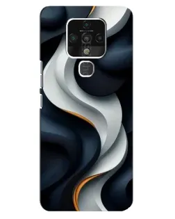 Чохол для TECNO Camon 16 з картинкою «Об'ємні чорно-білі стрічки» Чохол для TECNO Camon 16 з картинкою «Об'ємні чорно-білі стрічки»