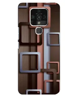 Чохол для TECNO Camon 16 з картинкою «Коричневі об'ємні квадрати» Чохол для TECNO Camon 16 з картинкою «Коричневі об'ємні квадрати»