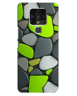 Чохол для TECNO Camon 16 з картинкою «Яскрава неонова галька»