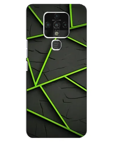 Чохол для TECNO Camon 16 з картинкою «Зелені геометричні лінії» Чохол для TECNO Camon 16 з картинкою «Зелені геометричні лінії»
