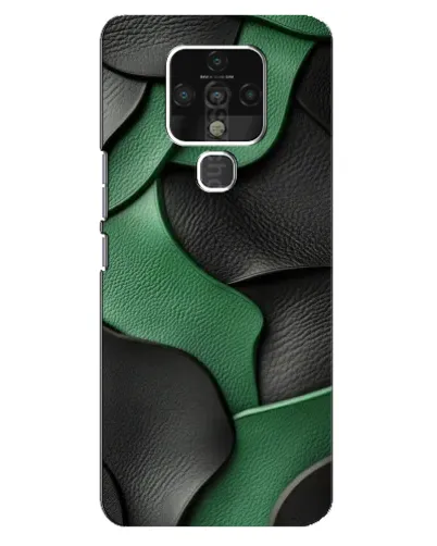 Чохол для TECNO Camon 16 з картинкою «Зелені шкіряні хвилі» Чохол для TECNO Camon 16 з картинкою «Зелені шкіряні хвилі»