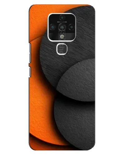 Чохол для TECNO Camon 16 з картинкою «Геометрія помаранчевих кіл» Чохол для TECNO Camon 16 з картинкою «Геометрія помаранчевих кіл»