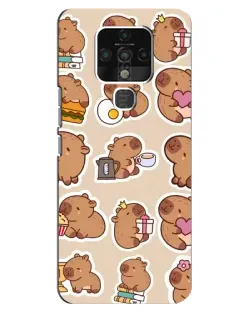 Чохол для TECNO Camon 16 з картинкою «Капібари паттерн»