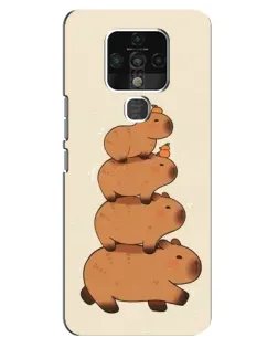 Чохол для TECNO Camon 16 з картинкою «Вежа з капібар»