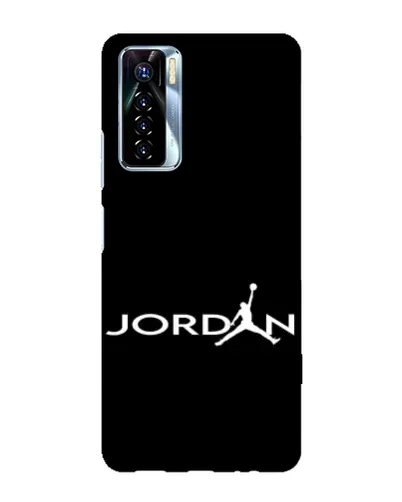 Чехол для TECNO Camon 17 Pro с картинкой «Jordan White Logo»