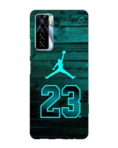 Чехол для TECNO Camon 17 Pro с картинкой «Jordan Cyan 23»